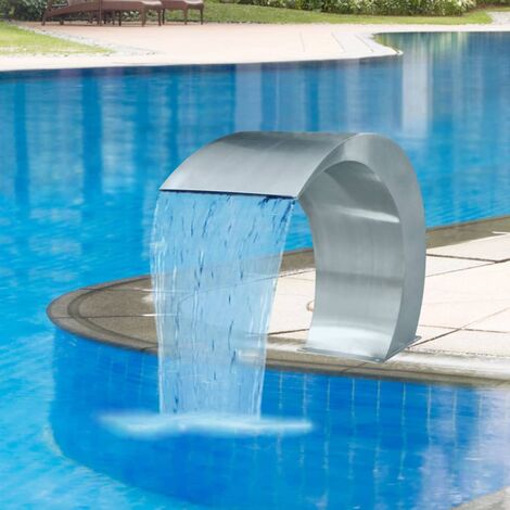 Fontaine cascade de piscine Acier inoxydable 45 x 30 x 60 cm - Argent