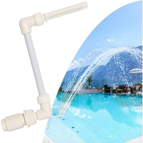 Fontaine Cascade de Piscine, Fontaine d'Arrosage de Piscine Pulvérisation de Refroidissement Hors Sol Hauteur Réglable Accessoires de Piscine pour Bassin Jardin Extérieur