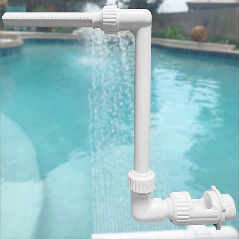 Fontaine cascade pour piscine, arroseurs amusants pour piscines hors sol et creusées, accessoires de piscine, décoration de piscine, compatible avec