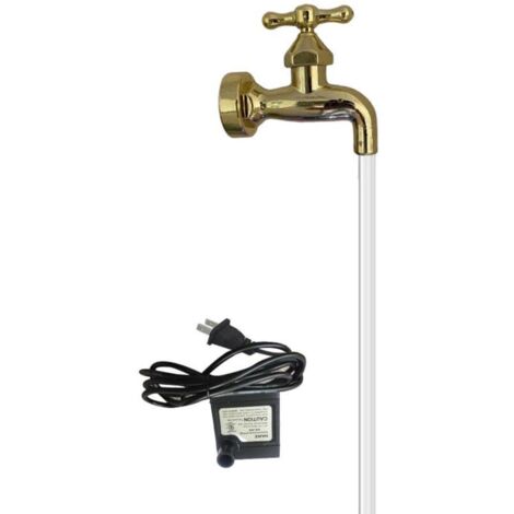 Fontaine d'arrosoir à Bec coulant Invisible,Robinet Invisible Fontaine Robinet Flottant Robinet Flottant de Fontaine pour la décoration d'art de Jardin de Bricolage