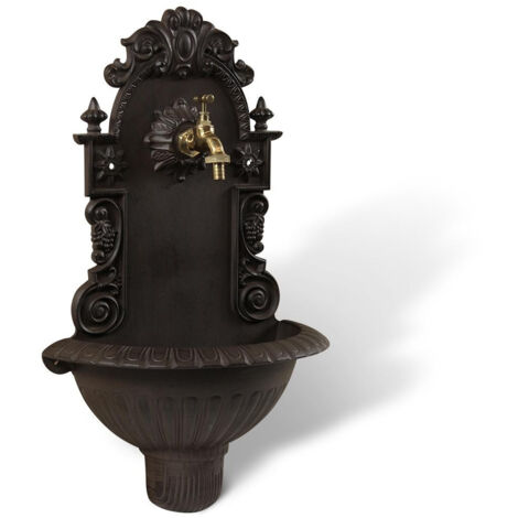 Fontaine de jardin - Aluminium - Marron - Décoration d'Autrefois