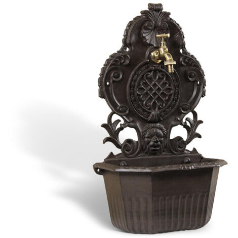 Fontaine de jardin - Aluminium - Marron - Décoration d'Autrefois