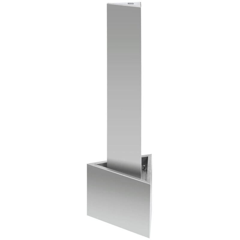 Vidaxl - Fontaine de jardin Argenté 37,7x32,6x110 cm Acier inoxydable