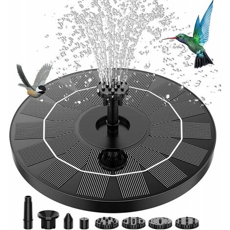 AISITIN Kit de 3,5W Fontaine Solaire pour Bain d'oiseau, Fontaine Cascade  Solaire Détachable pour Les Bains d'oiseaux, Les Bols d'eau, Mangeoire pour  Oiseaux d'extérieur : : Jardin