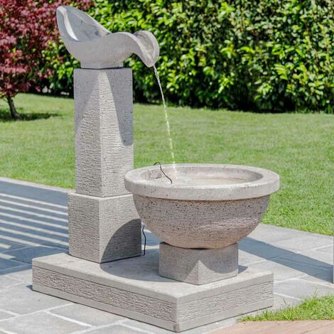 Fontaine de jardin cascade 120 cm - Gris