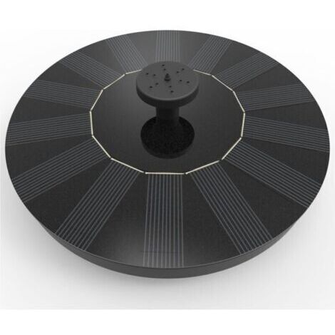 Fontaine de jardin, Solatec Fontaine Solaire Pompe à énergie Solaire 1,4 W - Pompe Submersible pour Bassin, Piscine, Jardin, Aquarium.,--
