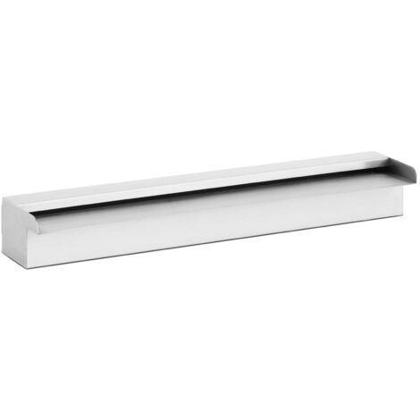 Fontaine De Piscine Cascade Chute D'Eau Pour Bassin Inox Uniprodo Largeur 60cm Inox 304