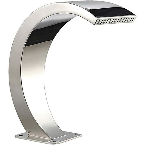 Fontaine de Piscine en Acier Inoxydable, Fontaine Cascade de Jardin, Extérieur, Étang à Poissons, Piscine