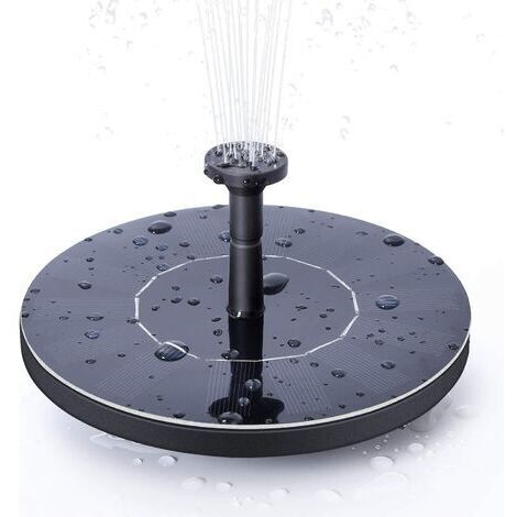 Fontaine De Stockage D'Energie Solaire 1.4W Kit De Pompe A Eau Solaire Pour Piscine Exterieure