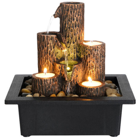Fontaine décorative de bureau, décoration feng shui pour bureau, objets en résine