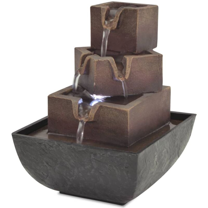 Fontaine d'intérieur avec lampe led Polyrésine CFW54914