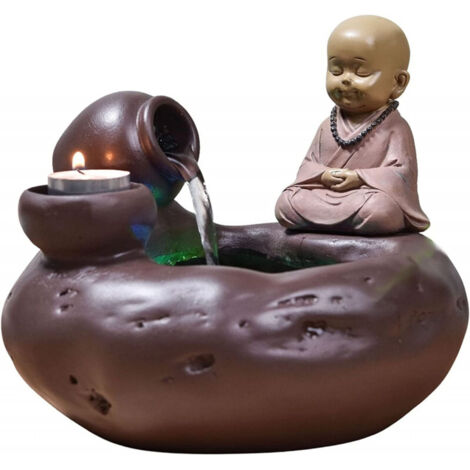 Fontaine d'intérieur en résine Bouddha Médina
