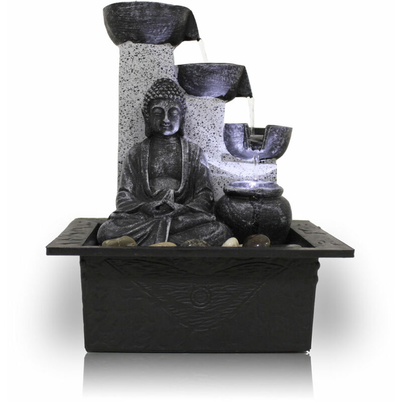 Kiom - Fontaine d'intérieur fontaine de table fontaine décorative FoBuddha Pot avec led 10782