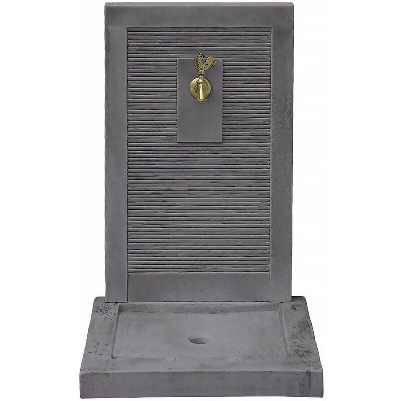 Habitat Et Jardin - Fontaine 'etna' - en pierre - 57 x 42 x 87 cm - Grise