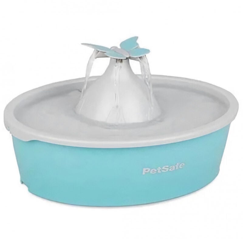 Fontaine a Eau Papillon pour chat et chien Drinkwell, 4 Différents Flux, Double Filtration, Facile a nettoyer, 1,5 l - Petsafe