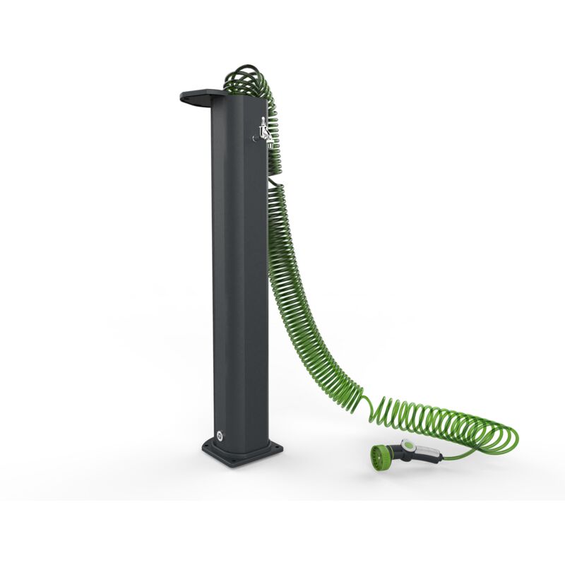 Arkema Design - fontaine solaire aluminium garden surprise anthracite