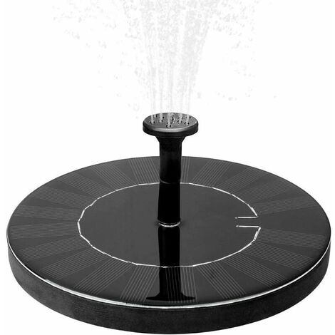 Fontaine solaire avec batterie 1,5 W Fontaine de jardin extérieure Fontaine à eau Décor de jardin Mini pompe à eau Pompe solaire avec batterie Pompe de bassin Kit de fontaine moderne extérieure