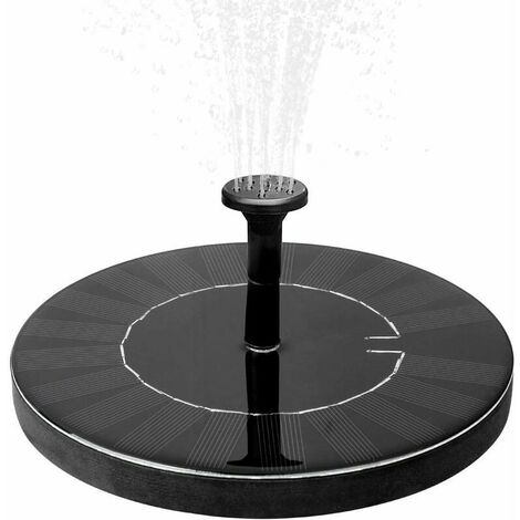 Fontaine solaire avec batterie 1,5 W Fontaine de jardin extérieure Fontaine à eau Décoration de jardin Mini pompe à eau Pompe solaire avec batterie Pompe de bassin Kit de fontaine extérieure moderne