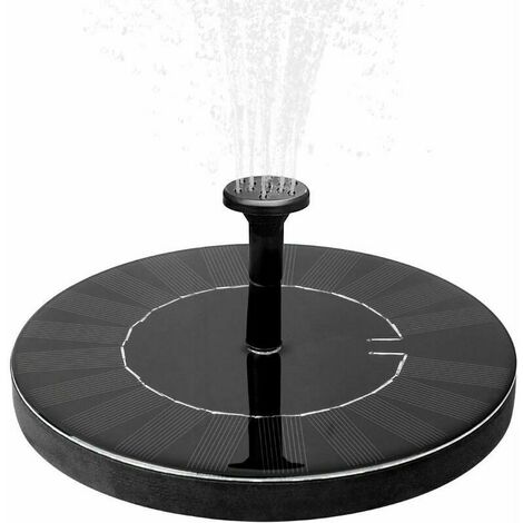 Fontaine solaire avec batterie 1,5 W Fontaine de jardin extérieure Fontaine à eau Décoration de jardin Mini pompe à eau Pompe solaire avec batterie Pompe de bassin Kit de fontaine extérieure moderne