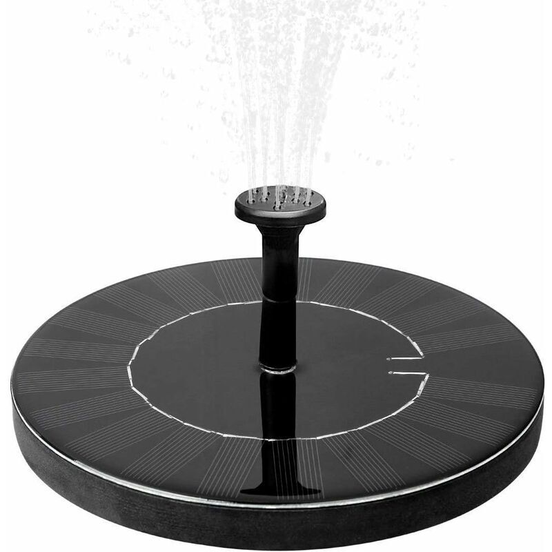 Ayyqh - Fontaine solaire avec batterie 1,5 w Fontaine de jardin extérieure Fontaine à eau Décoration de jardin Mini pompe à eau Pompe solaire avec