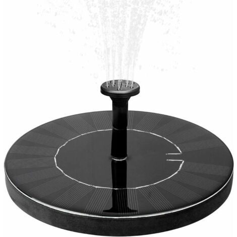 Fontaine solaire avec batterie 1.5W Fontaine de jardin extérieure Fontaine à eau Décoration de jardin Mini pompe à eau Pompe solaire avec batterie Pompe de bassin Kit de fontaine moderne extérieure -