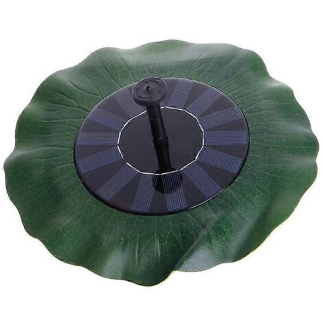 Fontaine solaire flottante en forme de feuille de lotus avec pompe à eau pour la décoration d'un bassin de jardin