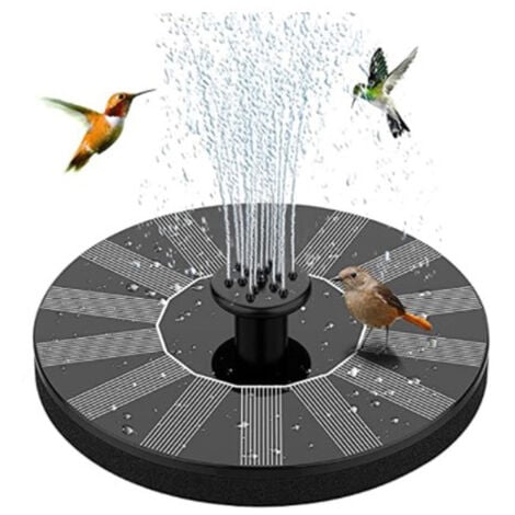 AISITIN Kit de 3,5W Fontaine Solaire pour Bain d'oiseau, Fontaine Cascade  Solaire Détachable pour Les Bains d'oiseaux, Les Bols d'eau, Mangeoire pour  Oiseaux d'extérieur : : Jardin
