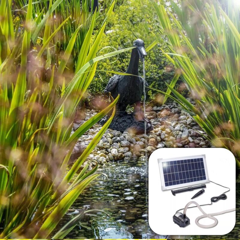 Fontaine solaire oie Erna 600 l/h maxi