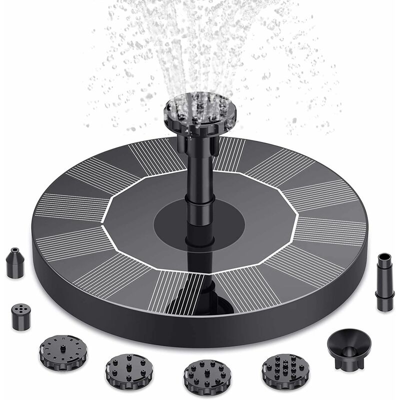 3.5W énergie solaire 180mm fontaine pompe d'aération étang à poissons lanterne automatique pulvérisation d'eau suspension d'eau flottante petite