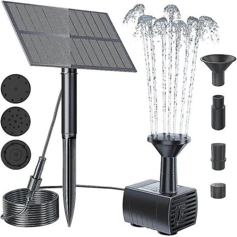 Fontaine solaire pour piscine, bassin, jardin, abreuvoir à oiseaux et décoration