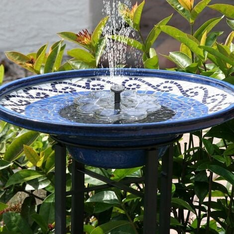 120cm Fontaine exterieur solaire cascade jardin, Pompe a eau