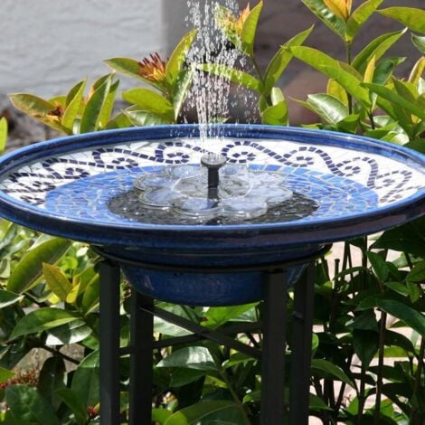 INEASICER Fontaine Solaire,Fontaine Exterieur de Jardin, Solaire Fontaine a Eau, Mini Pompe a Eau, Pompe Etang Fontaine pour Piscine, Pompe a Bassin Exterieur, Kit Fontaine Moderne