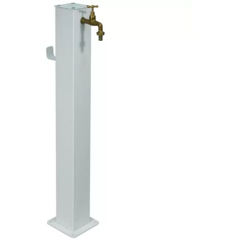 Fontana a colonna bianca 95 cm da giardino