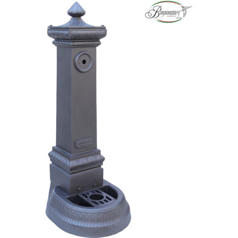 Fontana a colonna Milano H115 cm in ghisa per parco pubblico casa giardino esterno senza rubinetto