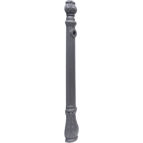 Fontana a colonna Osiride per casa giardino colore grigio ghisa senza rubinetto
