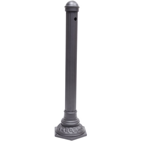 Fontana a colonna Pandora per casa giardino colore grigio ghisa senza rubinetto