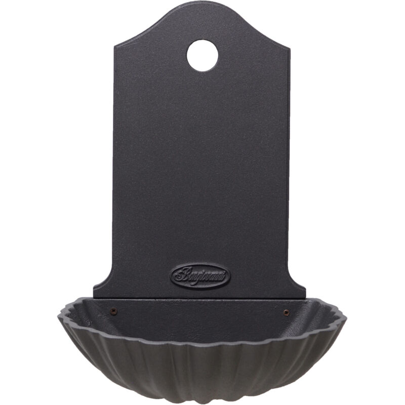 Fonderia Bongiovanni - Fontaine murale Maiorca couleur fonte pour maison et jardin sans robinet