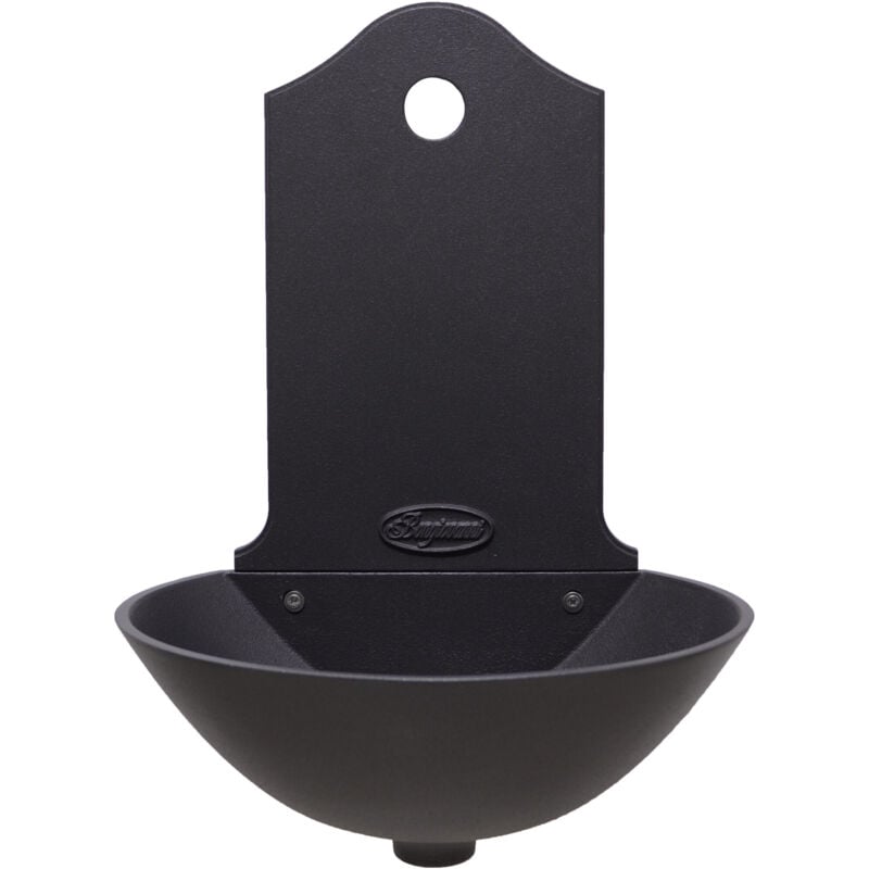 Fonderia Bongiovanni - Fontaine murale Malaga en fonte grise couleur pour jardin domestique sans robinet