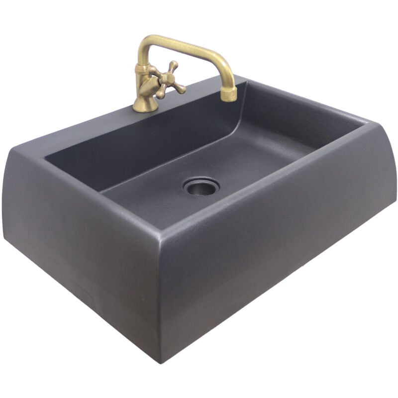 Fontaine murale Nizza fontaine murale d'évier pour balcon de jardin de maison avec robinet en laiton au choix: 406 bruni