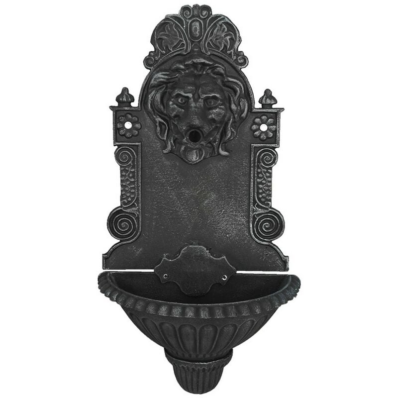 Fontana a parete modello ''leone'' antracite