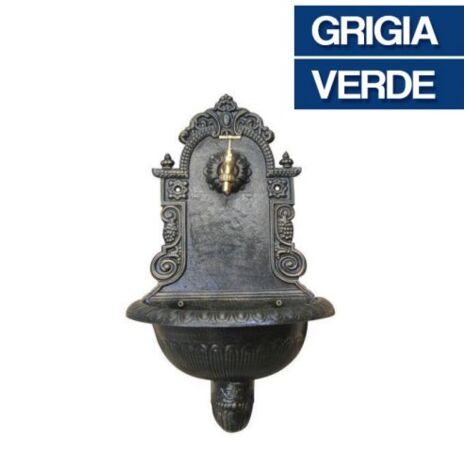 Fontana Giardino Ghisa Esterno Parete rubinetto 3//4/" Grigio Imperiale Tata