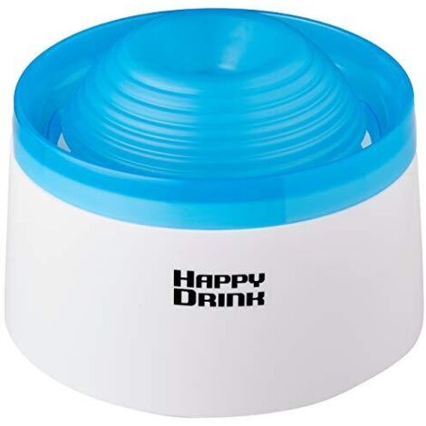 Fontana automatica con cartuccia in carbone Happy Drink colore blu per gatti