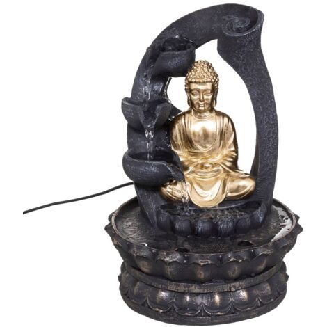 Fontana buddha d oro h27cm - Atmosphera créateur d'intérieur