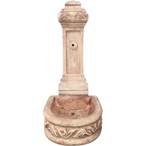 Fontana calcestruzzo cemento senza rubinetto 51x62xh.120cm modello spagnola