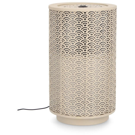 Fontana con Led Ø30x51,5 cm in Metallo Akira Beige