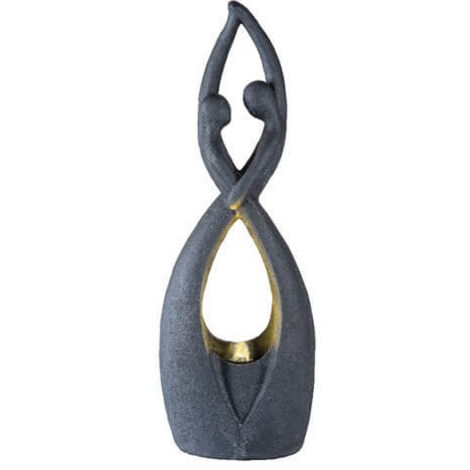 Fontana Coppia Astratta cm.22x80 colore Antracite