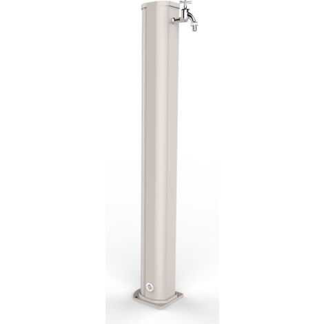 Fontana da esterno con rubinetto arkema jolly bianco crema