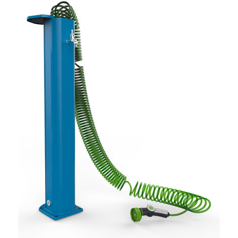 Fontana da Esterno con Tubo Dell'Acqua a Scomparsa Arkema Garden Surprise Blu