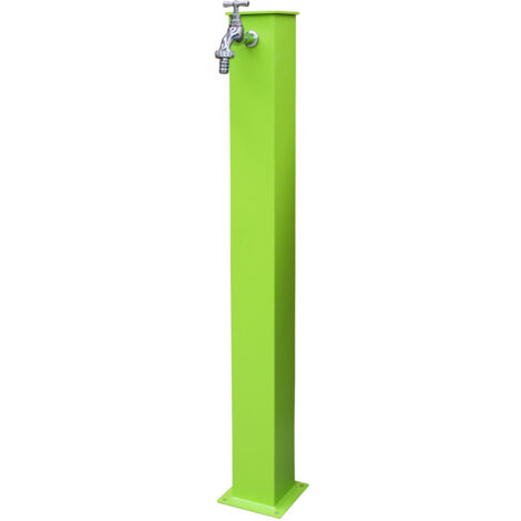 Fontana da Giardino 9x15x85 cm con Rubinetto Verde Acido
