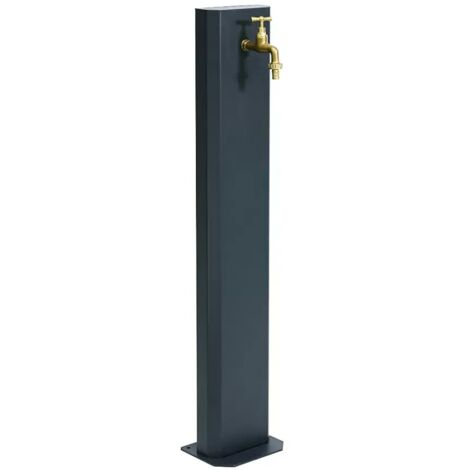 Fontana da giardino antracite 100 cm senza base